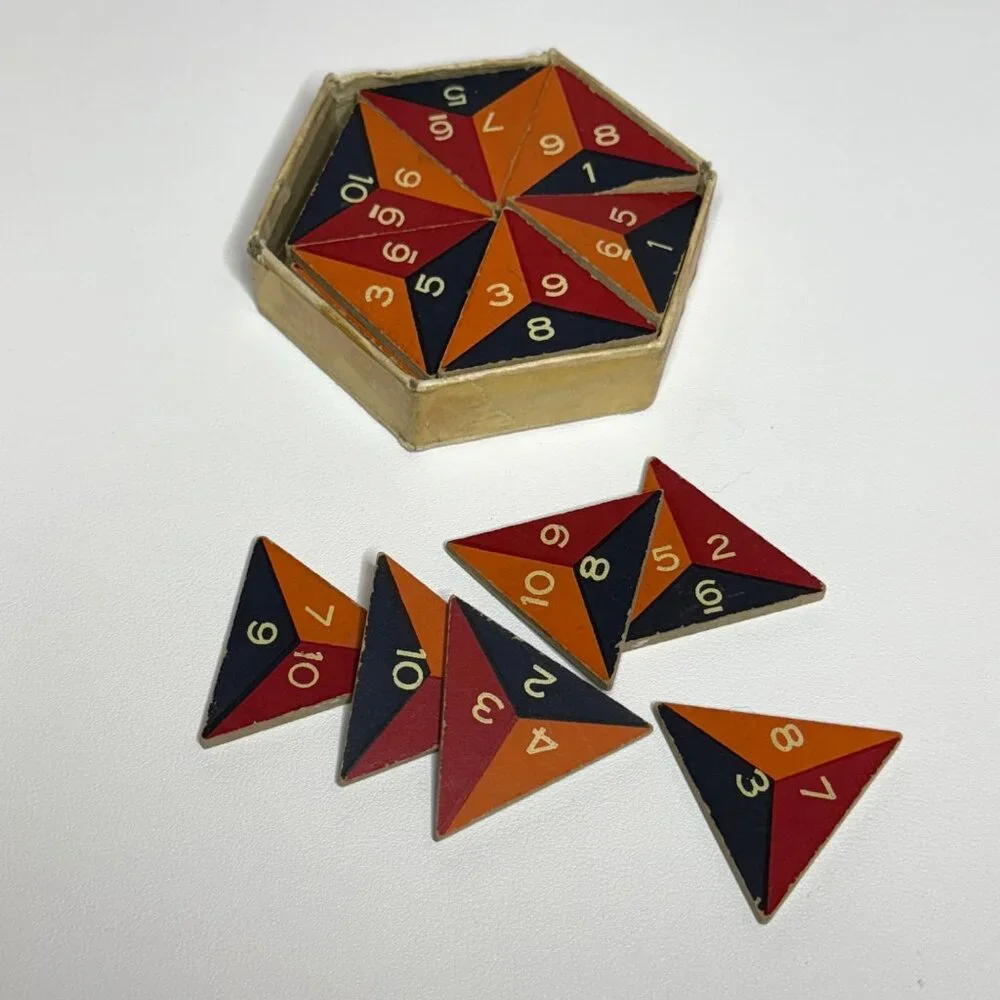 1939 Contack Game Original Dominos Family Board Game